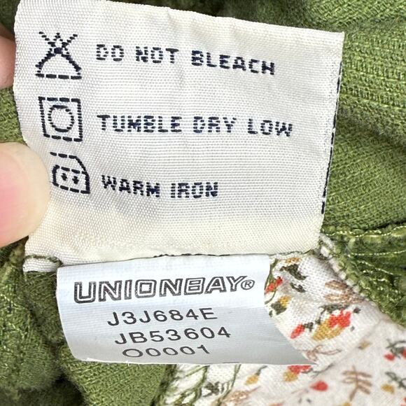 Vintage 90s Y2k Green Corduroy Crop Blazer Jacket Whimsy Twee Retro Whimsigoth M - Picture 6 of 6